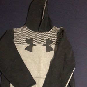 Black and grey hoodies under armour